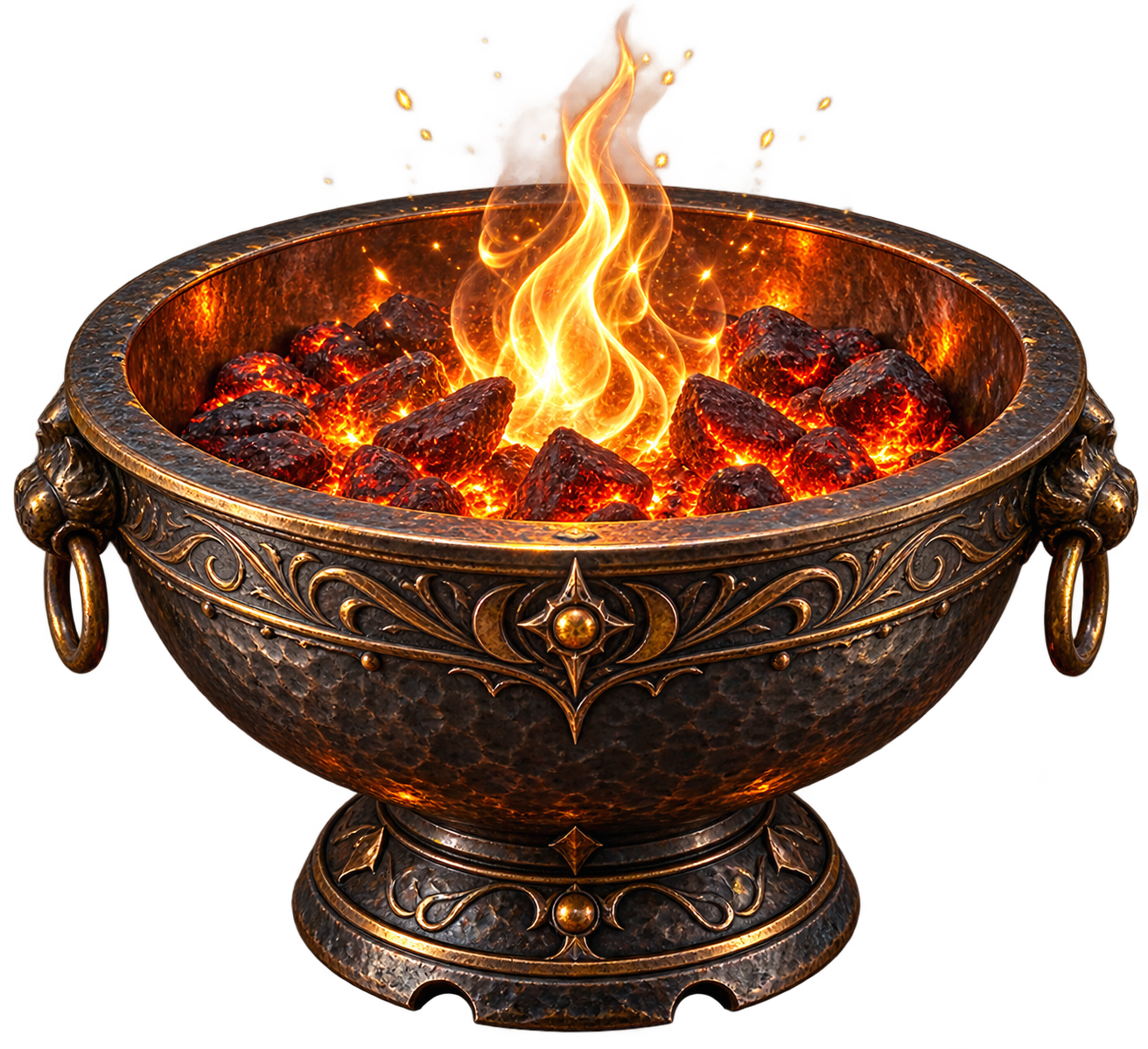 A glowing ember bowl